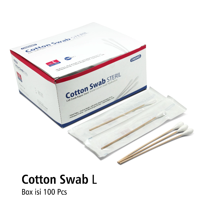 Cotton Swab Steril ukuran L OneMed